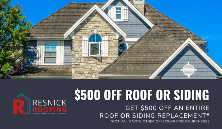 $500 Off Full Roof OR Siding Replacement