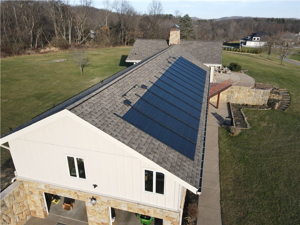 Resnick Roofing & Contracting Installs Solar Shingles on a Home in Murrysville, PA